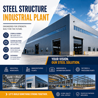 Estructuras Industriales: Nave Modular de Acero para Fábrica con Gran Vano de Almacenamiento para Taller y Centro de Distribución