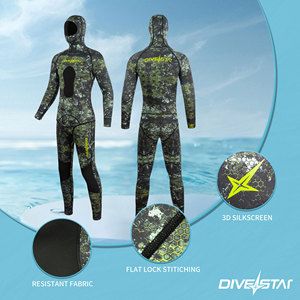 Mergulho com Capuz em Neoprene Respirável de 3mm com Logo Impresso em Serigrafia, Novo Camuflagem para Pesca Submarina - Product Image 5