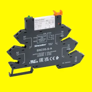 Shenler RNC1CO012 + snc-s-A厂家直供110vdc 10a接口超薄继电器工业24v 50hz 8引脚电源模块5-24艾伦