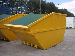 Bon marché Skip Container Gestion des déchets Benne en métal pour le recyclage des déchets solides Open Top <span class=keywords><strong>Induction</strong></span> Skip Bin - Product Image 4
