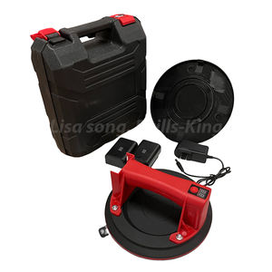 <span class=keywords><strong>Ventouse</strong></span> pour <span class=keywords><strong>vitrage</strong></span> de fenêtre, outil de pose de carrelage en porcelaine avec deux batteries - Product Image 1