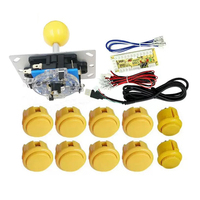 Kit DIY Arcade : Encodeur USB, Boutons de Jeu PC, Pièces de Joystick, Machine de Jeu USB à Latence Nulle en Acier Inoxydable