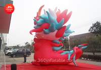 Publicité géante Gonflable Grand Rouge Gonflable Personnalisé Mascotte chinoise dragon Cartoons pour décoration