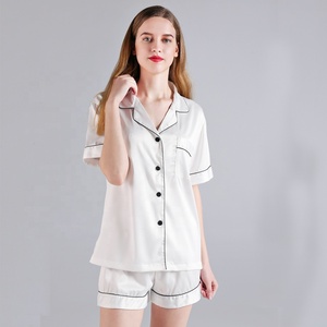 FUNG 3034 Sommer 80% Polyester & 20% Spandex Kurze Pyjamas in Gebranntem Orange Brautjungfern-Pyjamas - Product Image 5