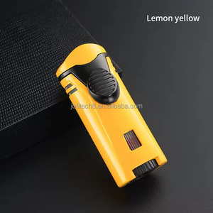 Encendedor de Cigarros JOFI, Llama Azul Directa, Encendedor Inflable, Logotipo Personalizado, Encendedor de Cigarros Metálico Portátil, Resistente al Viento, para Exteriores - Product Image 1