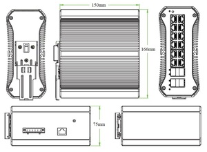 L3 quản lý công nghiệp <span class=keywords><strong>PoE</strong></span> chuyển đổi với 8*10/100/1000M <span class=keywords><strong>PoE</strong></span> Port + 4*1000M RJ45 uplink cổng + 4*1/10g uplink SFP + sợi cổng - Product Image 6