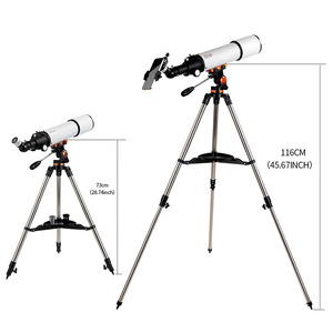 Télescope portable F50080M haute puissance avec zoom haute définition rouge ; Modèle professionnel d'observation des étoiles, <span class=keywords><strong>cadeau</strong></span> pour étudiants et adultes - Product Image 2