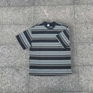 Camisetas de Hombre Vintage a Rayas, 280g, 100% Algodón, Impresión Serigrafiada, Ecológicas, Manga Corta, Talla Grande - Product Image 2