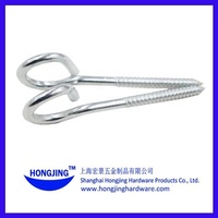 Hongjing Prime qualité matériel en acier galvanisé crochet de queue de cochon vis M6 crochet d'ancrage pour pince à fil de chute pince d'ancrage