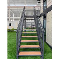 Maison préfabriquée modulaire verte, construite sur mesure, de luxe, en conteneurs, à deux étages, extensible, bureau, design moderne, ignifuge