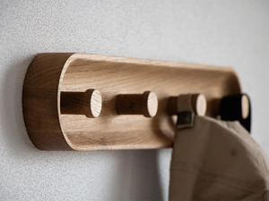 Porte-manteau mural en bois de chêne personnalisé, crochet mural moderne, patère murale minimaliste pour <span class=keywords><strong>entrée</strong></span> - Product Image 6