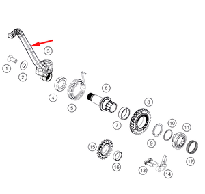 Pédale de démarrage à manivelle modifiée 2 temps XN 85 105 pour moto tout-terrain Koshine, pièces de rechange pour moteur, levier de démarrage - Product Image 3
