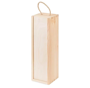 Wholesale Handmade Timber Craft <b>Wine</b> Crate <b>Box</b>-Portable Home Decor Storage Gift with Custom Order Option Rectangle Shape - Product Image 3