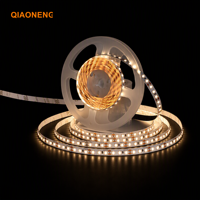 Bande LED 12V 2835, 120 LED/m, 8mm, simple rangée, PCB nu, 2700K, Ra80, 1300lm/m, IP20, télécommande, dimmable, ruban adhésif 3M, 20000 heures