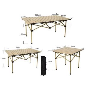 Ensemble table et chaises pliantes légères et durables, mobilier d'extérieur de haute qualité pour le camping et la plage - Product Image 1