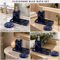 Plateau en pierre bleue Sodalite Luca |   Plateau à Bijoux en Marbre Poli Naturel Décoratif pour la Maison et le Bureau, Cadeau Personnalisé sur Mesure