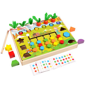 Hot 3D multifuncional madera divertido rompecabezas <span class=keywords><strong>GameBox</strong></span> Montessori iniciación educativa temprana para niños y niñas - Product Image 5