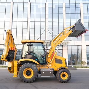 Hengwang 4x4 backhoe Earth-Moving เครื่องจักรรถตักดินเครื่องยนต์ดีเซลรถตักดินขนาดเล็กรถตักดิน - Product Image 1