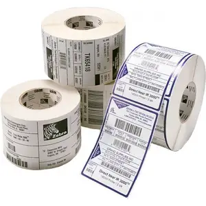 Custom Afdrukken Thermische Sticker Papier Sticker Thermische Transfer Printen Labels Roll Verzending Label Voor Printer