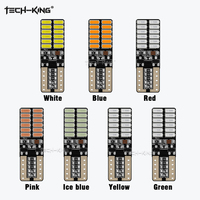 Venta caliente alto brillo coche LED T10 CANbus W5W 4014 24SMD LED Auto T10 bombillas LED para luces de marcha atrás luces de estacionamiento interio