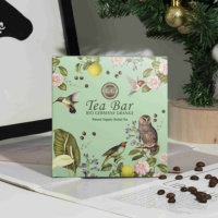 Boîte en sachet de thé vert Boîte d'emballage en papier personnalisée Boîte à thé de spécialité écologique pour la vente au détail et les cadeaux