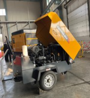 Compresseur d'air à vis portable diesel Liugong 175CFM 8 bar, compresseur d'air à vis rotatif mobile robuste