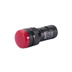 OEM 레드 16mm LED 인디케이터 라이트 IP65 AC/DC 6-380V 20mA 산업용 파일럿 패널 전기용 - Product Image 1