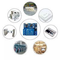 Sakelar Remote Control nirkabel 433 MHz 315 MHz 10A 1CH penerima Relay DC 12V 24V pembelajaran PC untuk lampu Motor gerbang garasi