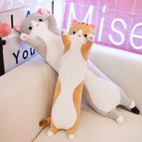 Adorable Coussin Chat Réaliste en Peluche, Jouet Doux et Moelleux, Chaton en Peluche Amusant à Pincer, Cadeau Unisexe pour Enfants de 3 Ans et Plus