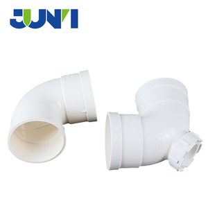 Commercio all'ingrosso PVC raccordi a gomito di 90 gradi con copertura di ispezione materiali idraulici per sistema di drenaggio miglior prezzo - Product Image 3