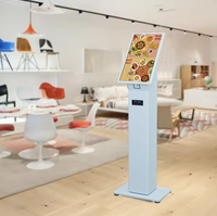 Kiosco de Autoservicio con Pantalla Táctil de 15.6/21.5'' para Piso/Escritorio, con Escáner QR e Impresora, para Pagos Comerciales en Interiores