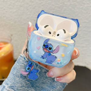 Phim hoạt hình Silicone 3D khâu cho Apple AirPods Pro 3 <span class=keywords><strong>4</strong></span> trường hợp dễ thương tai nghe bìa dễ thương hộp tai nghe hạnh phúc TPU in DIY tình yêu - Product Image 4