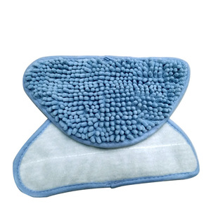 Light Blue <b>Triangle</b> Chenille Steam <b>Mop</b> Cover 17x29Cm For Home Use - Product Image 4