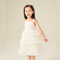 Robe tutu d'été princesse pour filles avec bretelles spaghetti, motif solide ODM pour mariage ou fête