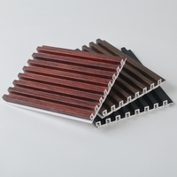 Panneau mural en composite bois-plastique WPC, panneaux muraux WPC à grain de bois pour intérieur, panneau mural WPC de haute qualité