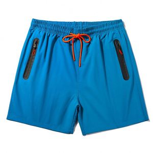 Quick Dry Beach Short Pants Breathable 5 Inch Inseam Shorts Swim <b>Trunks</b> Waterproof Zipper Pocket Surf Board Shorts <b>for</b> <b>Men</b> - Product Image 2