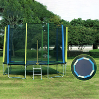 Trampolín Redondo para Exteriores de Fábrica, 6 pies, 8 pies, 10 pies, 12 pies, 14 pies, 15 pies, 16 pies, 150 kg, Trampolín para Niños
