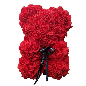Oso de poliestireno Rosa Oso de flores San Valentín Oso de peluche grande Oso Rosa regalo para novia - Product Image 4