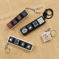 Gantungan Kunci Keycap Logam Berkualitas Tinggi, Dapat Diputar, Dapat Diukir, Plastik 3D, Logo Kustom