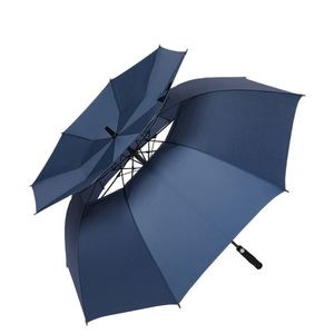 Proveedor Mayorista de Paraguas de Golf Promocionales Personalizados con Logotipo, Clásicos, de Lujo, Resistentes al Viento, Semiautomáticos, de Fibra de Vidrio, con Diámetro de Apertura de 130 cm - Product Image 2