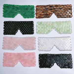 HZ réel pour la thérapie <span class=keywords><strong>anti</strong></span>-âge <span class=keywords><strong>masque</strong></span> de soulagement des maux de tête et des migraines perles de pierre de jade <span class=keywords><strong>masque</strong></span> pour les yeux de refroidissement - Product Image 5