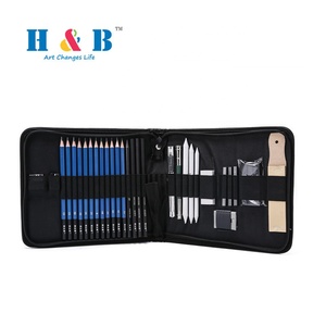 32pcs Drawing Sketching Set Professional Art Pencils with Sketch Graphite Charcoal Pencils Bag Eraser Art Kit for Artist Student