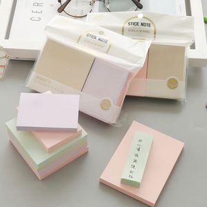Bloc-notes adhésifs transparents personnalisés couleur Morandi, réutilisables, index kawaii, pour mémos et notes. - Product Image 2