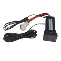 Pantalla de temperatura interna y externa del coche Fahrenheit Temperatura Sensores de temperatura duales Uso para Toyota
