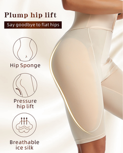 Moldeadores de cintura alta de talla grande para mujer, nueva almohadilla de esponja para culo, pantalones regordetes para glúteos, corsé de cintura, ropa moldeadora para esculpir el cuerpo - Product Image 2