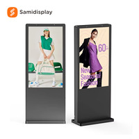 Écran tactile vertical LCD de 43, 75 et 85 pouces, support d'affichage publicitaire, machine publicitaire LED, grand écran publicitaire Full HD