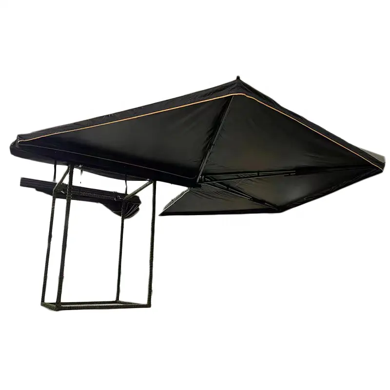 Tenda da campeggio a forma di ventaglio autoportante disossata a 270 gradi tenda da sole laterale per auto da campeggio leggera tenda da tetto per auto all'aperto