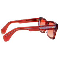 Lunettes de soleil carrées en acétate rétro épaisses-Cadres surdimensionnés fabriqués à la main, teintes vintage et structure de charnière spéciale