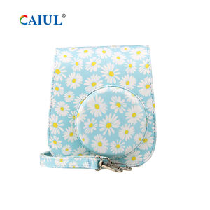 Caiul annuel le plus chaud appareil photo instantané bleu motif marguerite souple PU matériel appareil photo sac étui pour Fujifilm <span class=keywords><strong>Instax</strong></span> <span class=keywords><strong>Mini</strong></span> 11/9/12 - Product Image 1