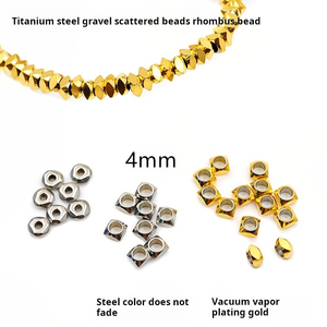 18K Gold-Plated Stainless Steel Hexagonal <b>Spacer</b> Beads for Jewelry DIY | Multiple Hole Options, Hypoallergenic, Lightweight - Product Image 6